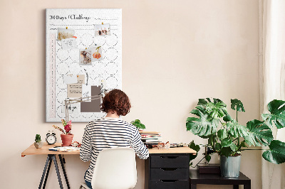 Cork notice board 30-Day Circle Challenge Plan