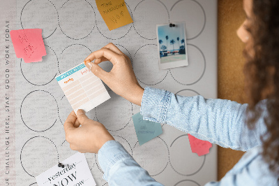 Cork notice board 30-Day Circle Challenge Plan