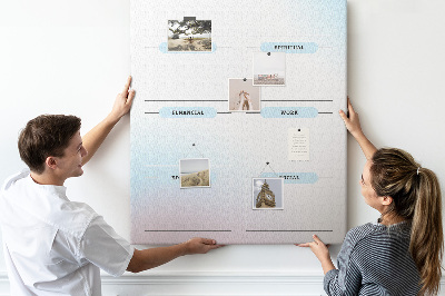 Memo cork board Vision board with personal development categories
