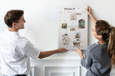 Cork notice board Weekly planner with space for notes