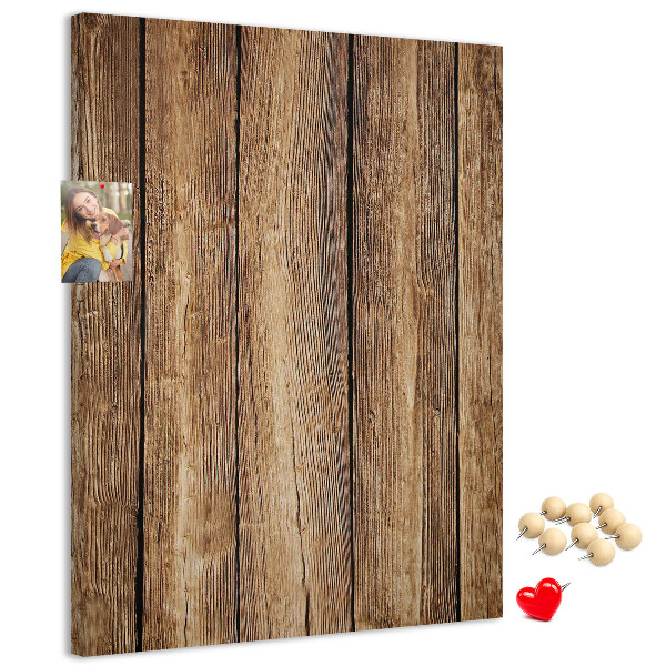 Wall cork memo board Natural wood texture background