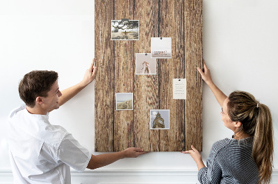 Wall cork memo board Natural wood texture background