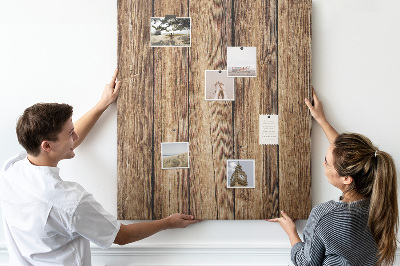 Wall cork memo board Natural wood texture background