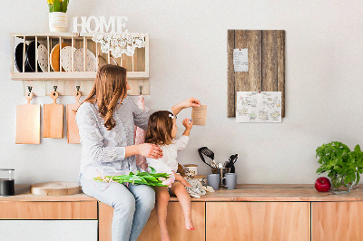 Wall cork memo board Natural wood texture background