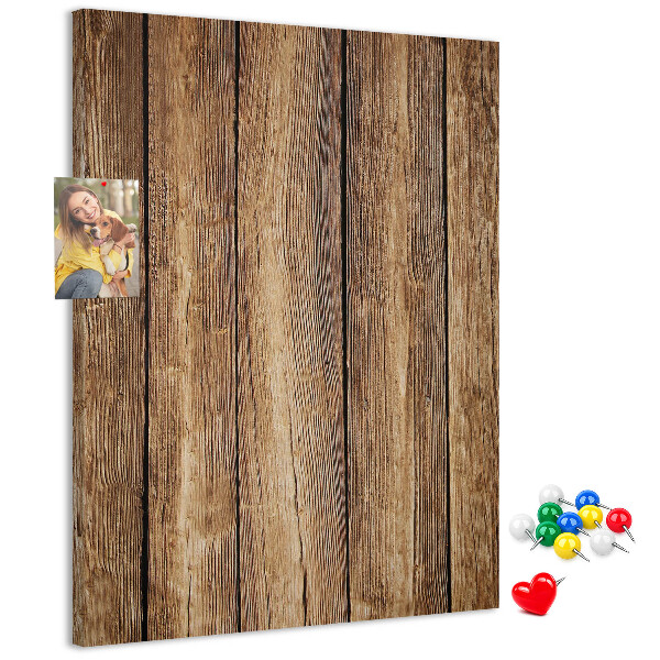 Wall cork memo board Natural wood texture background