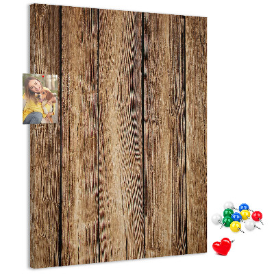 Wall cork memo board Natural wood texture background