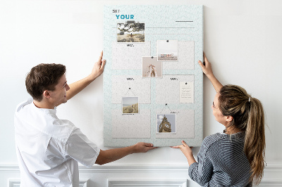 Pin board Goal Planning with a Chevron Theme