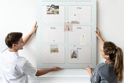 Pin board Goal Planning with a Chevron Theme