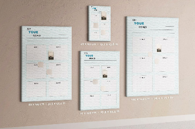 Pin board Goal Planning with a Chevron Theme