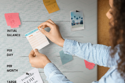 Pin board A theme for planning financial goals