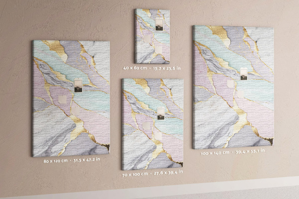 Memo cork board An elegant combination of marble and pastels