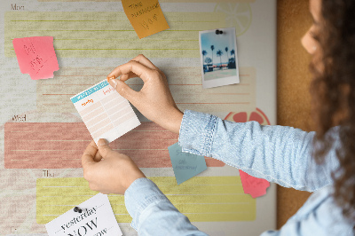 Pin board A colorful weekly meal plan for your family