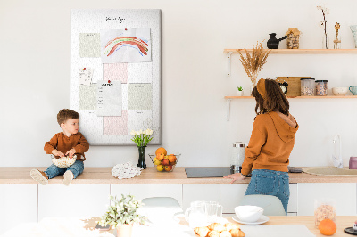 Pin board Annual planner with a minimalist design
