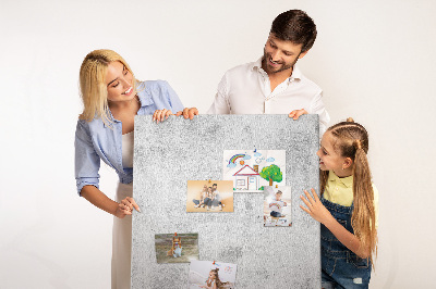 Wall cork memo board Minimalist gray with a concrete texture