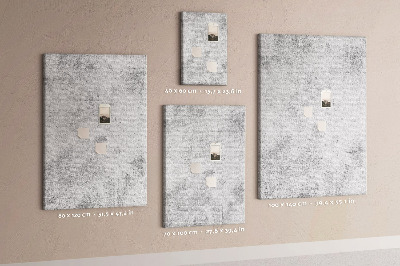 Wall cork memo board Minimalist gray with a concrete texture