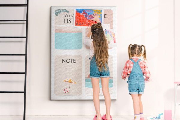 Memo cork board Summer To-Do List and Notes