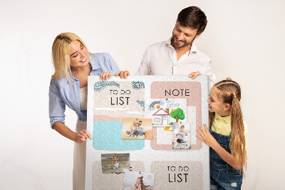 Memo cork board Summer To-Do List and Notes