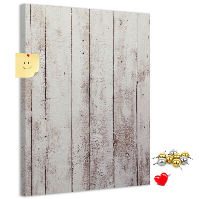 Cork notice board Rustic boards in a light shade