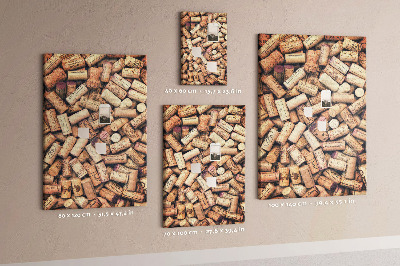 Cork notice board A collection of wine bottle corks