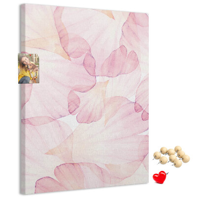 Pin board Delicate petals in pastel shades