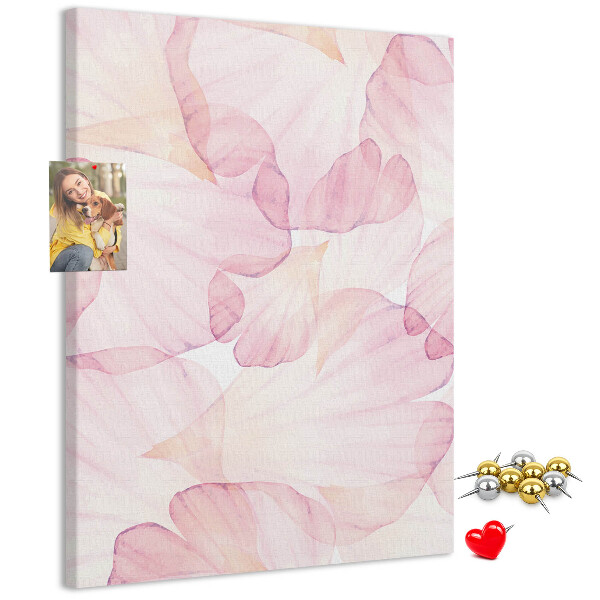 Pin board Delicate petals in pastel shades