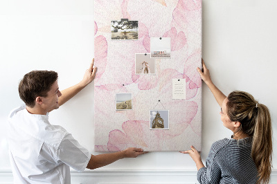 Pin board Delicate petals in pastel shades