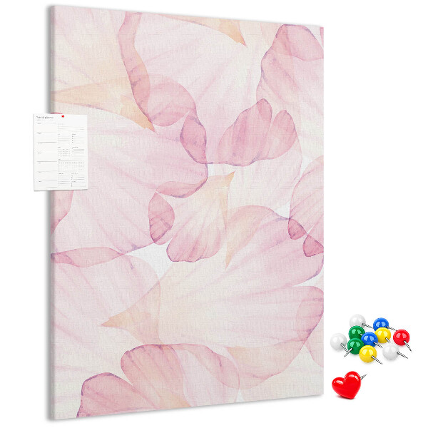 Pin board Delicate petals in pastel shades