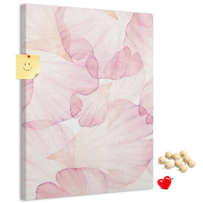 Pin board Delicate petals in pastel shades