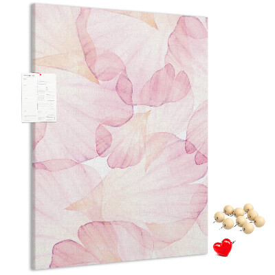 Pin board Delicate petals in pastel shades