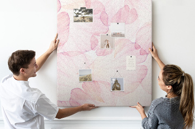 Pin board Delicate petals in pastel shades