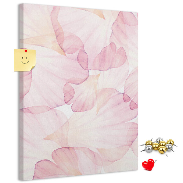 Pin board Delicate petals in pastel shades