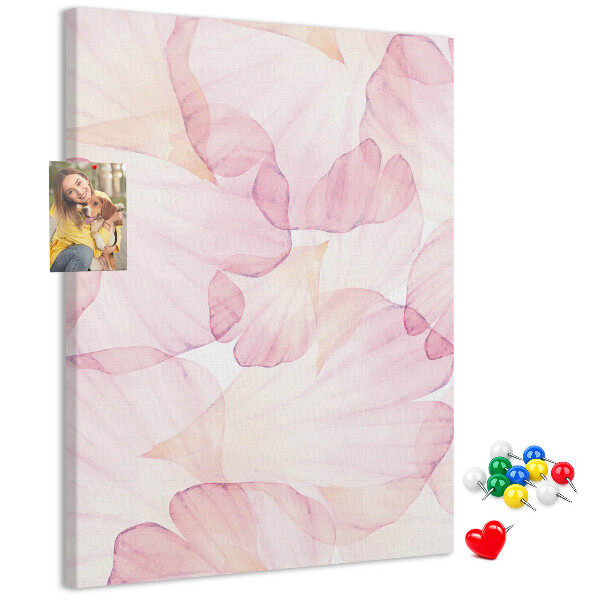 Pin board Delicate petals in pastel shades