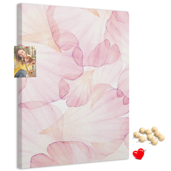 Pin board Delicate petals in pastel shades