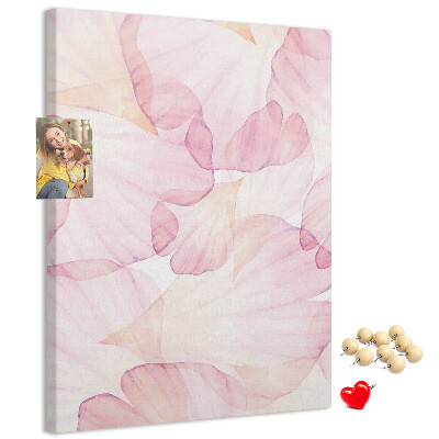 Pin board Delicate petals in pastel shades