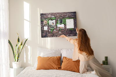 Cork board World map on the wall