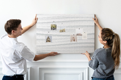 Cork display board Waves texture