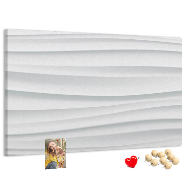 Cork display board Waves texture