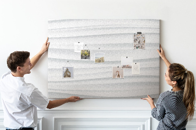 Cork display board Waves texture