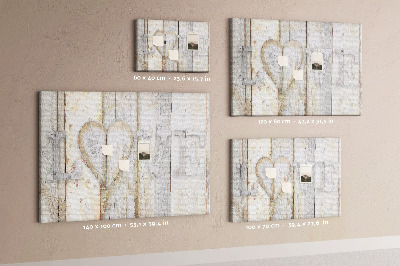 Cork memo board Love lettering