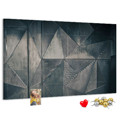 Cork memo board Metal abstraction