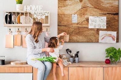 Cork display board wood texture