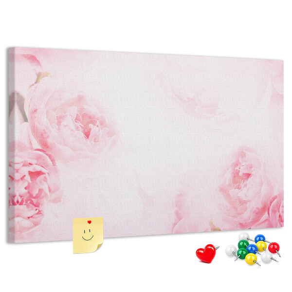 Cork memo board Blooming flowers