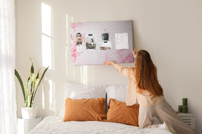 Cork memo board Blooming flowers