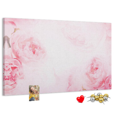 Cork memo board Blooming flowers