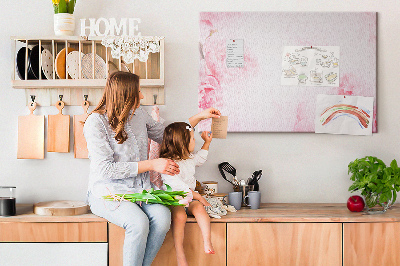 Cork memo board Blooming flowers