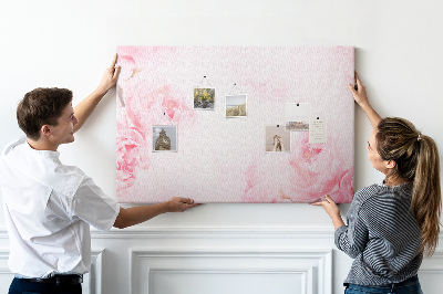 Cork memo board Blooming flowers