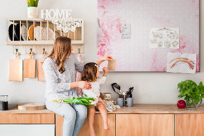 Cork memo board Blooming flowers