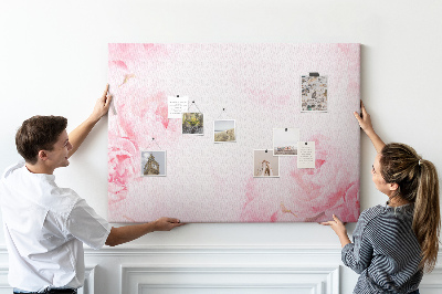 Cork memo board Blooming flowers