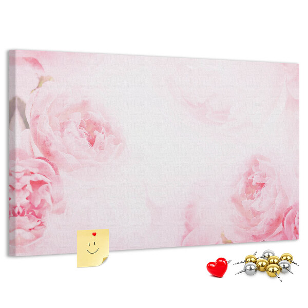 Cork memo board Blooming flowers