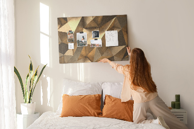 Cork board Triangles abstraction